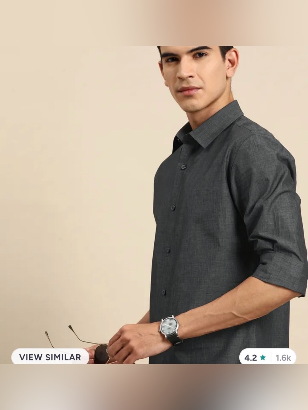 United Colors Of Benetton Men's Black Dress Shirt - Long Sleeve